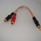 Audio-Video Cable ，Y-Cord， 鍍金端子線