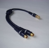 Audio-Video Cable ，Y-Cord， 鍍金端子線